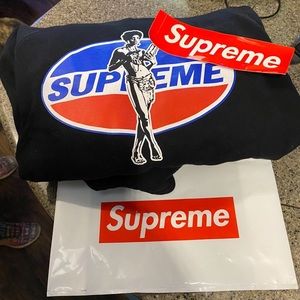 Supreme Hysteria Hoodie and Supreme Box Logo Sticker